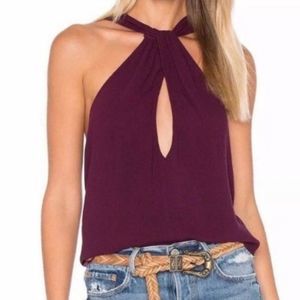 Free People Maroon Top 